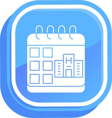 Takvim simgesi vektör illüstrasyonu