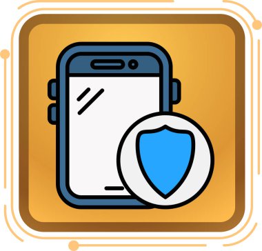 mobil güvenlik koruma simgesi