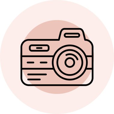 Kamera. Web simgesi basit tasarım