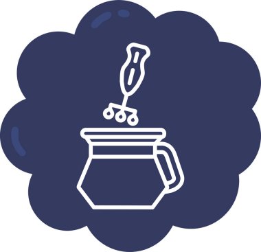 Bir kahve makinesinin vektör çizimi