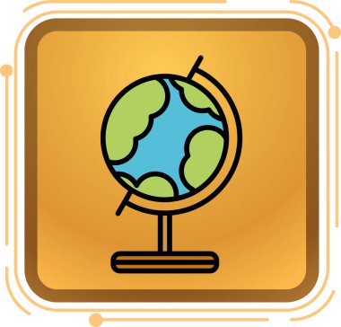 modada izole edilmiş arkaplanda dünya simgesi