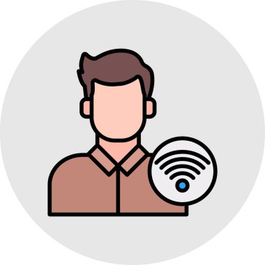 wifi simgesi vektör illüstrasyonu