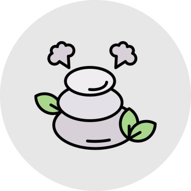 Bitki saksısı simgesinin vektör illüstrasyonu