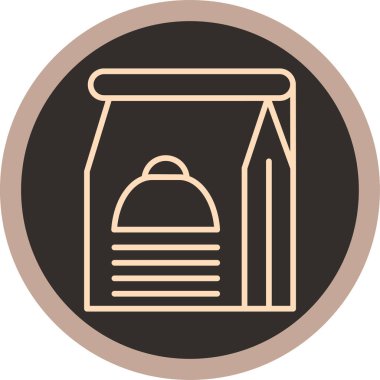 Gıda simgesinin vektör illüstrasyonu