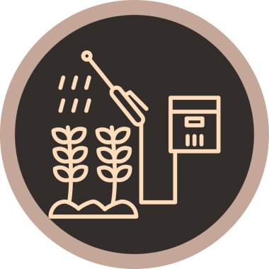 Modern b 'nin vektör illüstrasyonu bitkinin ikonundan yoksun