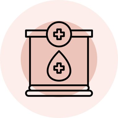 Kan bağışı ikonu vektör illüstrasyonu