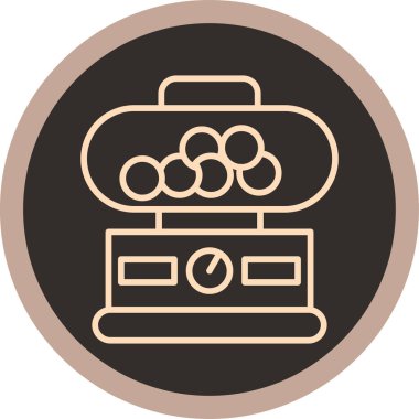 Yemek. Web simgesi basit illüstrasyon