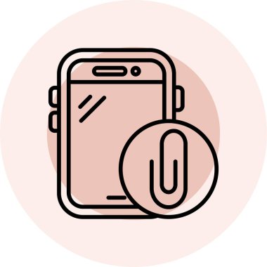 Modern akıllı telefonun vektör simgesi