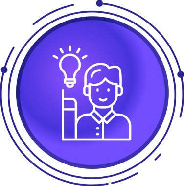 fikir yaratıcı simge, vektör illüstrasyonu