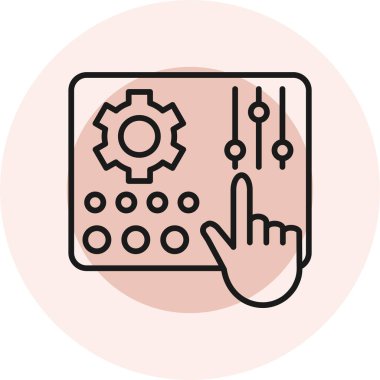 Ayarlama. Web simgesi basit illüstrasyon