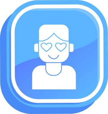 avatar. Web simgesi basit illüstrasyon