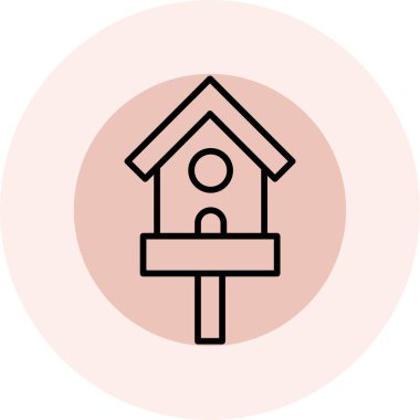 Evi işaret simge vektör çizim