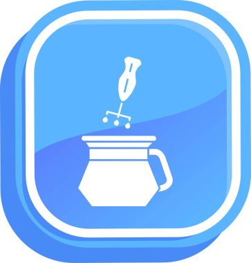 kahve fincanı simgesi, vektör illüstrasyonu