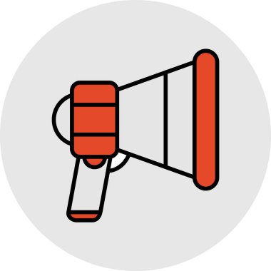 megafon ikon vektör illüstrasyon tasarımı