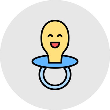 bebek emziği vektör çizimi