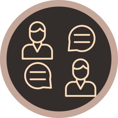 İnsan simgesinin vektör illüstrasyonu