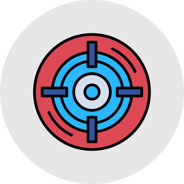 Hedef. Web simgesi basit illüstrasyon