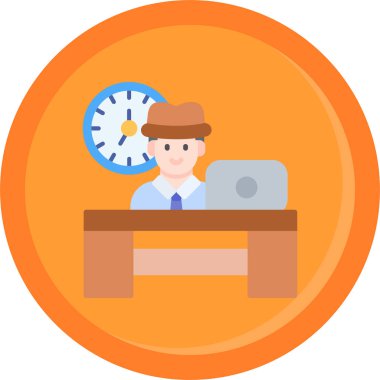 iş ve yönetim kategorisindeki iş yönetimi dairesi simgesi