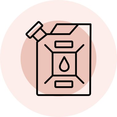 Petrol varil simge vektör çizim