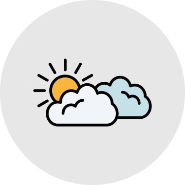 Bulut. Web simgesi basit illüstrasyon