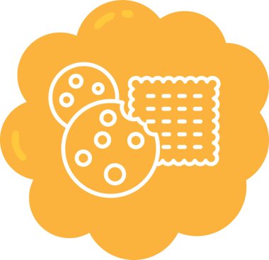 Ekmek. Web simgesi basit illüstrasyon