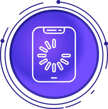 Line Smart ev simgesi beyaz arkaplanda izole edildi. Uzaktan kumanda. Renkli taslak konsepti. Vektör