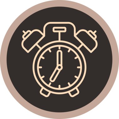 Saat simgesi, vektör illüstrasyonu