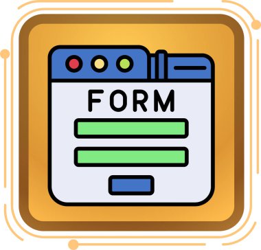 Modern simgenin vektör illüstrasyonu