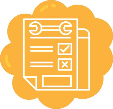 kontrol listesi simgesi vektör illüstrasyonu