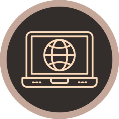 Web simgesi, vektör illüstrasyonu