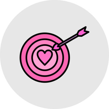 kalp simgesi, vektör illüstrasyonu