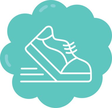 Bir çift spor ayakkabısının vektör çizimi