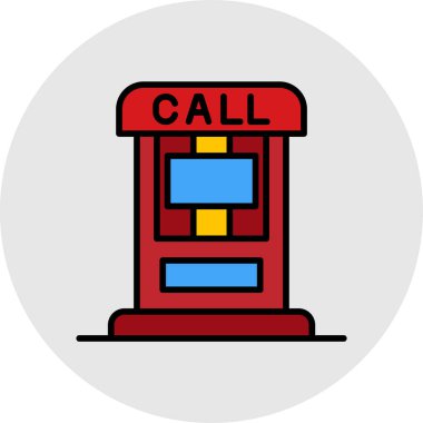 Telefonunuz var. Web simgesi basit illüstrasyon