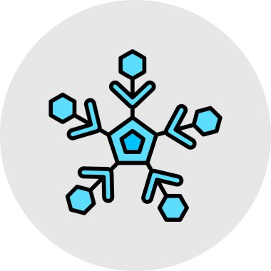 kar simgesi, vektör illüstrasyonu