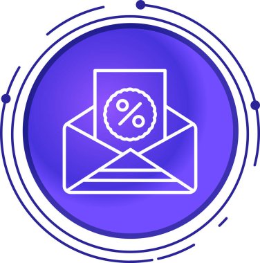 E- posta simgesinin vektör illüstrasyonu