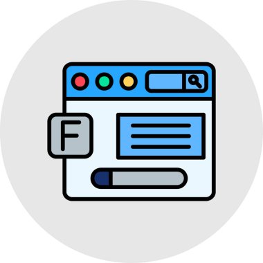 Web tasarım vektörü simgesi