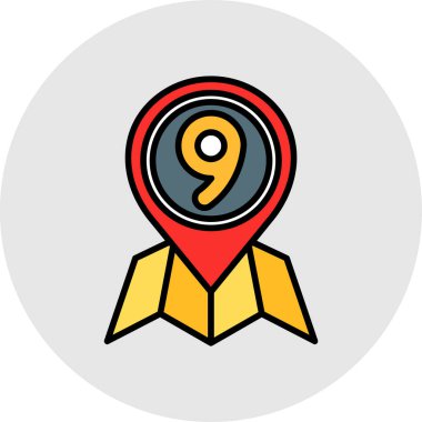 harita pin vektör simgesi