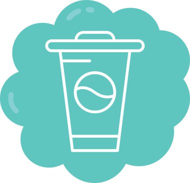 kahve fincanı ikonu vektör illüstrasyonu