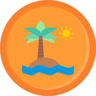 Bir ağaç simgesinin vektör illüstrasyonu