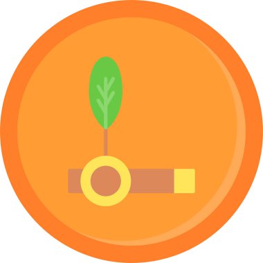 Yaprak. Web simgesi basit tasarım