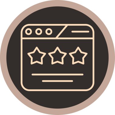 Otelde. Web simgesi basit illüstrasyon