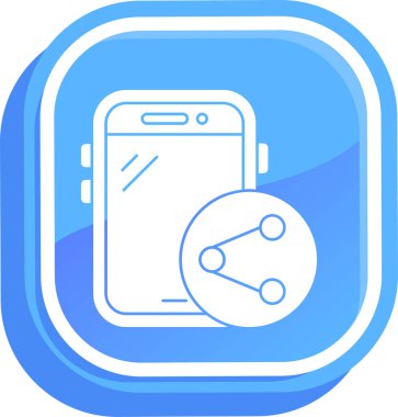 Mobil uygulama simgesinin vektör illüstrasyonu