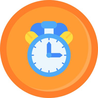 Saat simgesi vektör illüstrasyonu