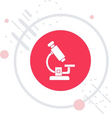 Mikroskop ile mikroskop vektör simgesi kavramı.