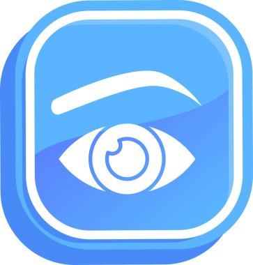 vizyon. Web simgesi basit illüstrasyon