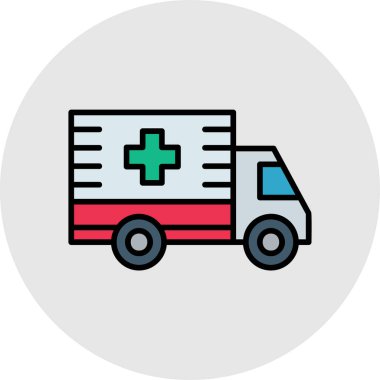 ambulans vektör resimleme simgesi