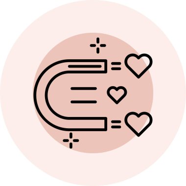 Aşk simgesi vektör illüstrasyonu