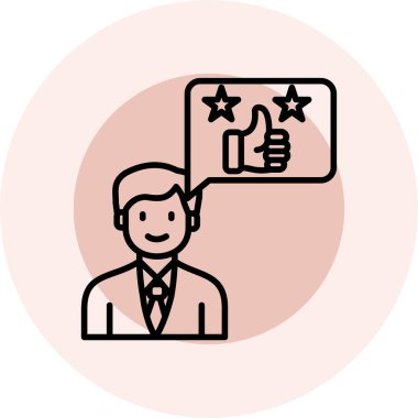 derecelendirme renk vektör çizgisi simgesi