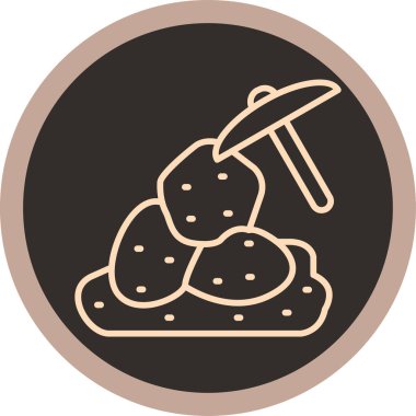 Gıda ikonu, vektör illüstrasyonu