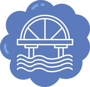 Bir su damlasının vektör çizimi